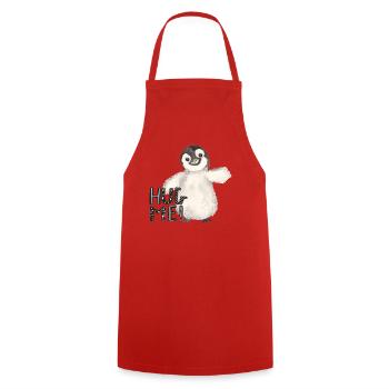 Hug Me Pinguin - Kochschürze - Rot - Vorne - AI Model Male 185 dark (185cm)