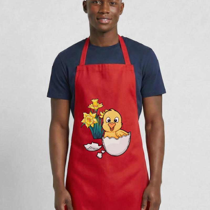 Joyeux Easter Chicks Easter Egg Kids Bébé Chick Egg Egg Tablier de cuisine