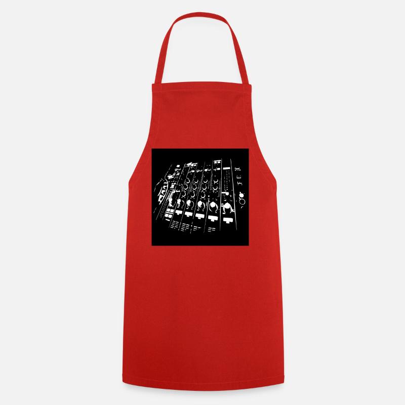 Masque DJ - Tablier de cuisine - rouge