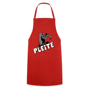 Plesiosaur Pleite Cartoon - Kochschürze - Rot - Vorne - AI Model Male 185 dark (185cm)