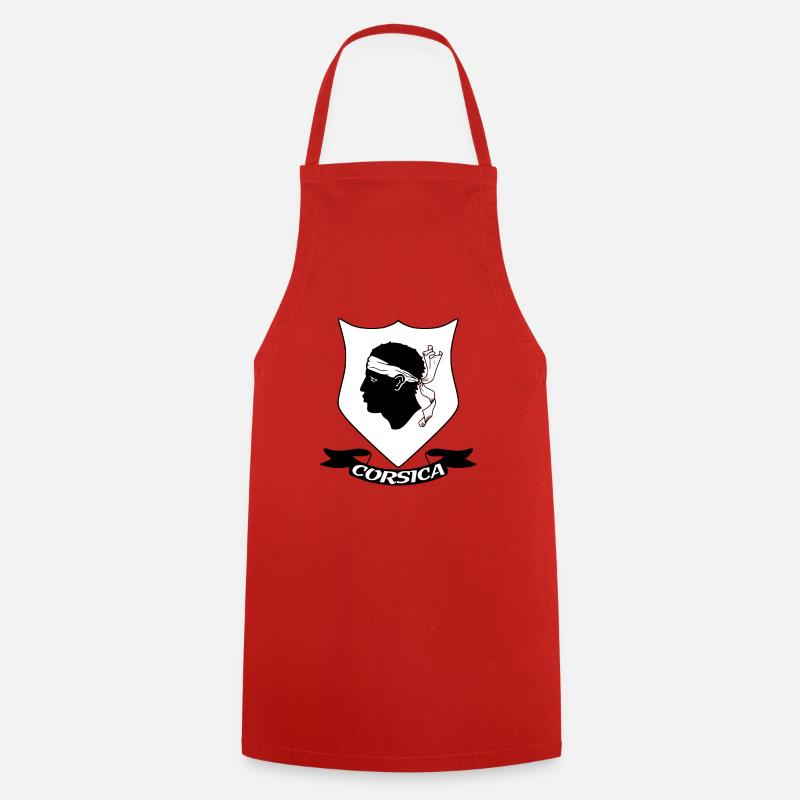 corse - Tablier de cuisine - rouge