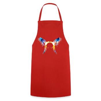 Parrot - Cooking Apron - red - Front - AI Model Male 185 dark (185cm)