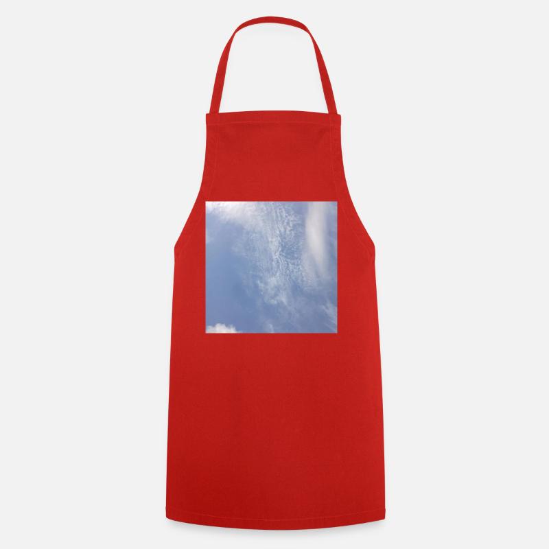 Blue sky - Cooking Apron - red