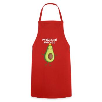 Prinzessin Avocado - Kinder Geschenk - Kochschürze - Rot - Vorne - AI Model Male 185 dark (185cm)