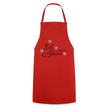 Cadeaux drôles pour Noël - Tablier de cuisine - rouge - Devant - AI Model Male 185 dark (185cm)