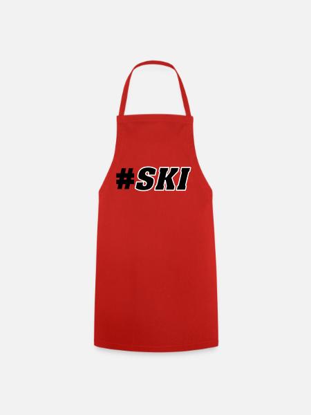Ski Piste - Kochschürze - Rot