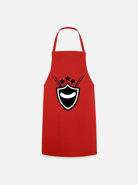Grilled sausage - Cooking Apron - red