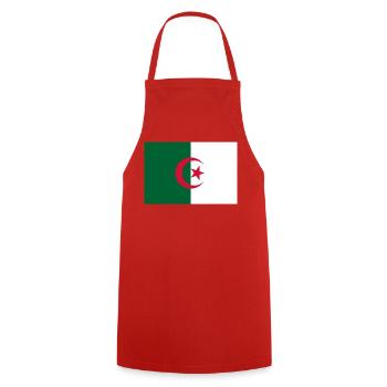 Aufkleber Flagge von Algerien Aufkleber Algerien Aufkleber - Kochschürze - Rot - Vorne - AI Model Male 185 dark (185cm)