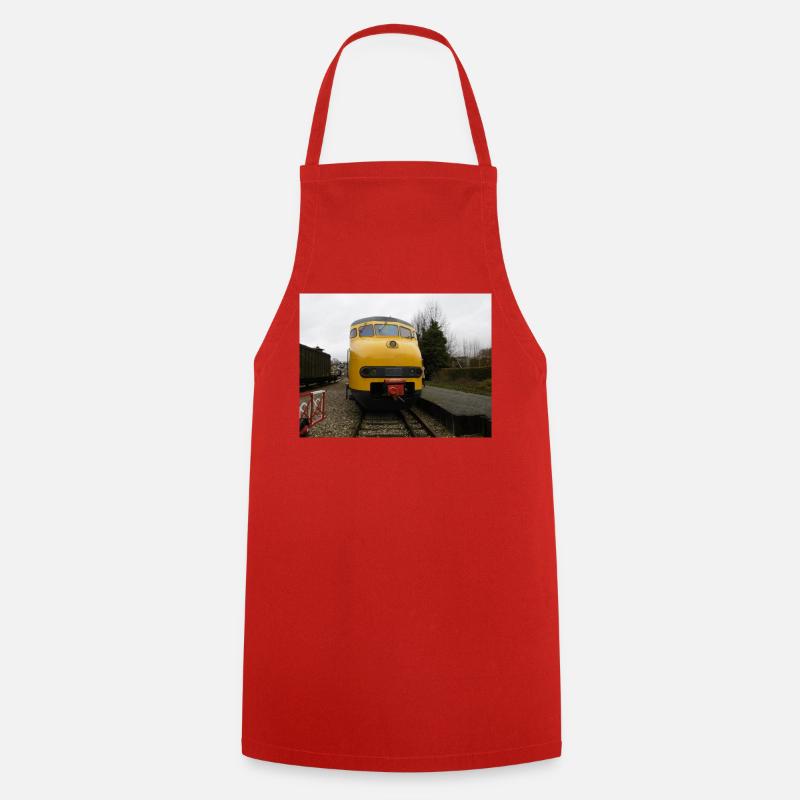 MAT 64 au musée ferroviaire - Tablier de cuisine - rouge