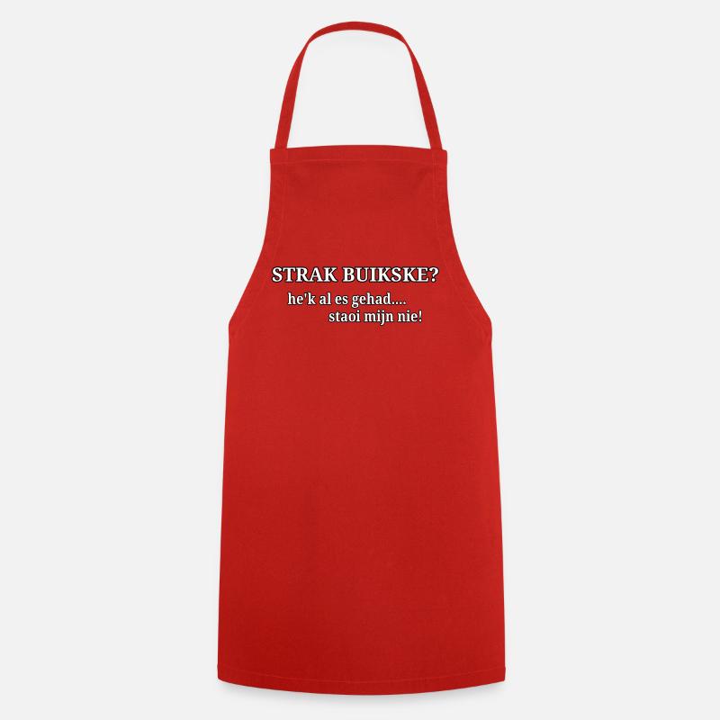 Tight belly? - Cooking Apron - red