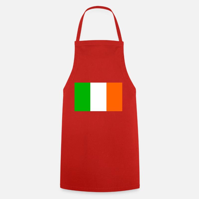 Irish Flag - Cooking Apron - red