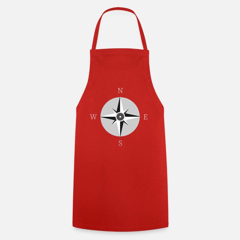Compass - Cooking Apron - red