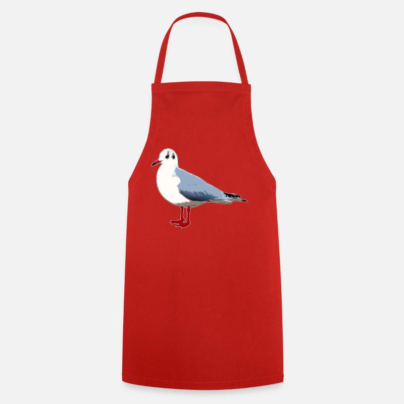 Möwe - Kochschürze - Rot