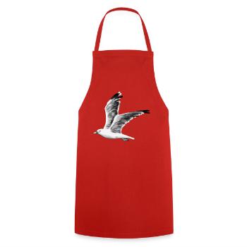 gull - Cooking Apron - red - Front - AI Model Male 185 dark (185cm)