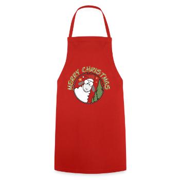 Joyeux Noël - Tablier de cuisine - rouge - Devant - AI Model Male 185 dark (185cm)