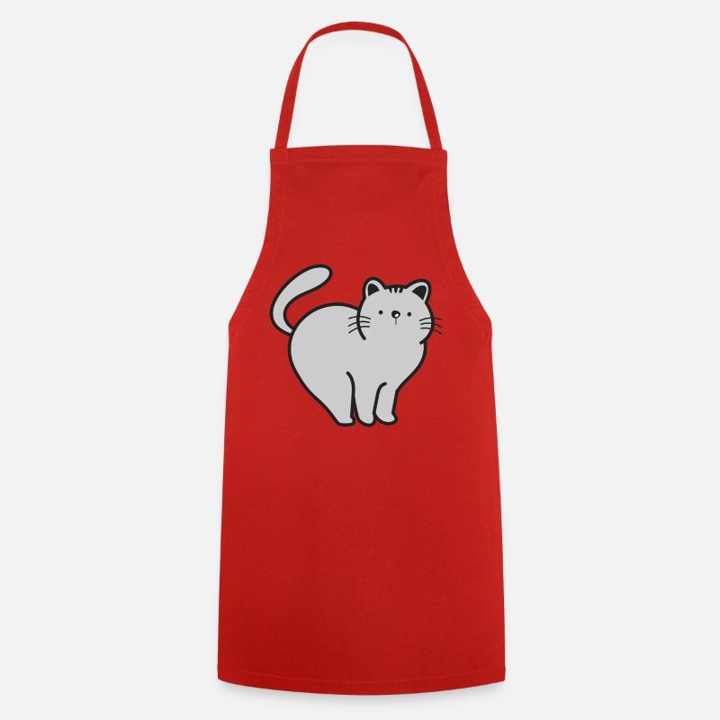 Cat Cats - Cooking Apron - red