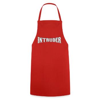 intruder hacker intruder clan sticker computer - Cooking Apron - red - Front - AI Model Male 185 dark (185cm)
