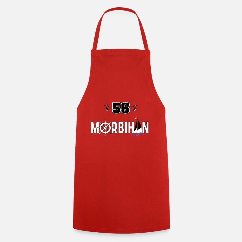 Morbihan - Tablier de cuisine - rouge