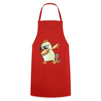 Dab Dance Rooster I Dabbendes Poulet - Tablier de cuisine - rouge - Devant - AI Model Male 185 dark (185cm)