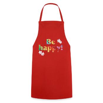 Be happy Rainbow - Sonja Ariel von Staden - Kochschürze - Rot - Vorne - AI Model Male 185 dark (185cm)