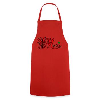 Mama, Muttertag, Mutti - Kochschürze - Rot - Vorne - AI Model Male 185 dark (185cm)