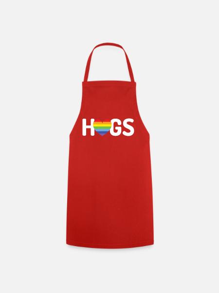 LGBT-Umarmungen - Kochschürze - Rot