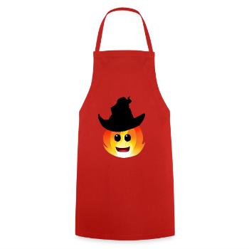 Fairy Tale Fire Spirit Fantasy Kids Occult - Cooking Apron - red - Front - AI Model Male 185 dark (185cm)