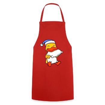 Duck Baby - Cooking Apron - red - Front - AI Model Male 185 dark (185cm)