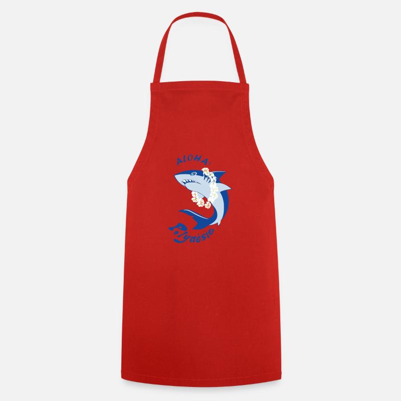 Polynésie - Tablier de cuisine - rouge