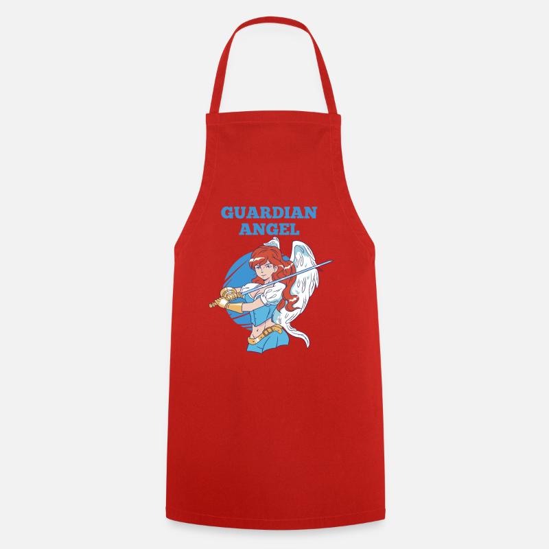 Guardian Angel - Cooking Apron - red
