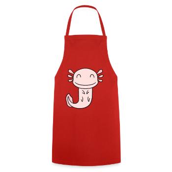 Axolotl - Tablier de cuisine - rouge - Devant - AI Model Male 185 dark (185cm)