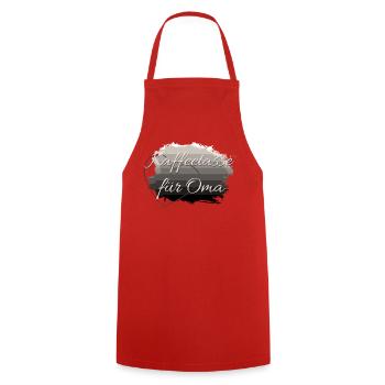 Tasse de café pour grand-mère - Tablier de cuisine - rouge - Devant - AI Model Male 185 dark (185cm)