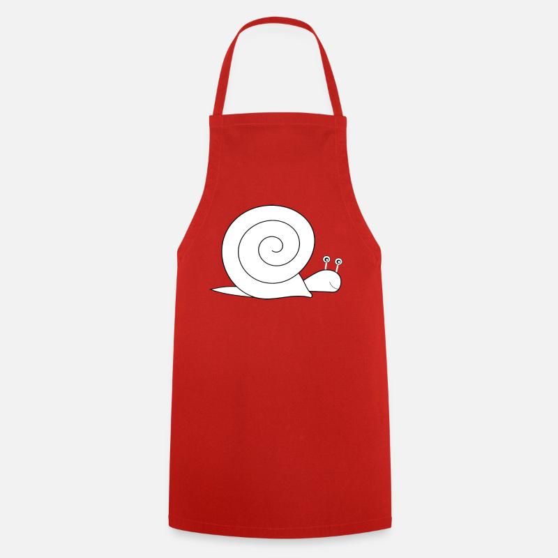 Escargot - Tablier de cuisine - rouge