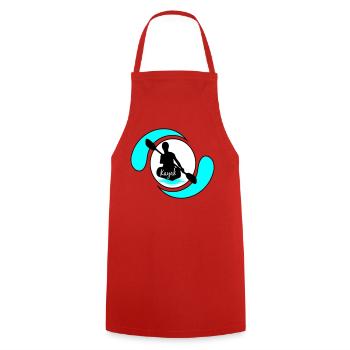 Kayak - Cooking Apron - red - Front - AI Model Male 185 dark (185cm)