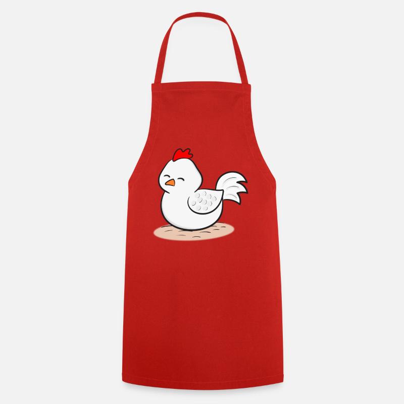Huhn Hühner - Kochschürze - Rot