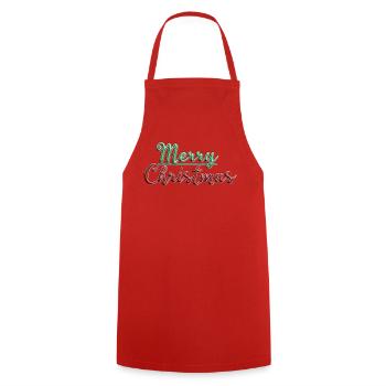 Merry Christmas - Tablier de cuisine - rouge - Devant - AI Model Male 185 dark (185cm)