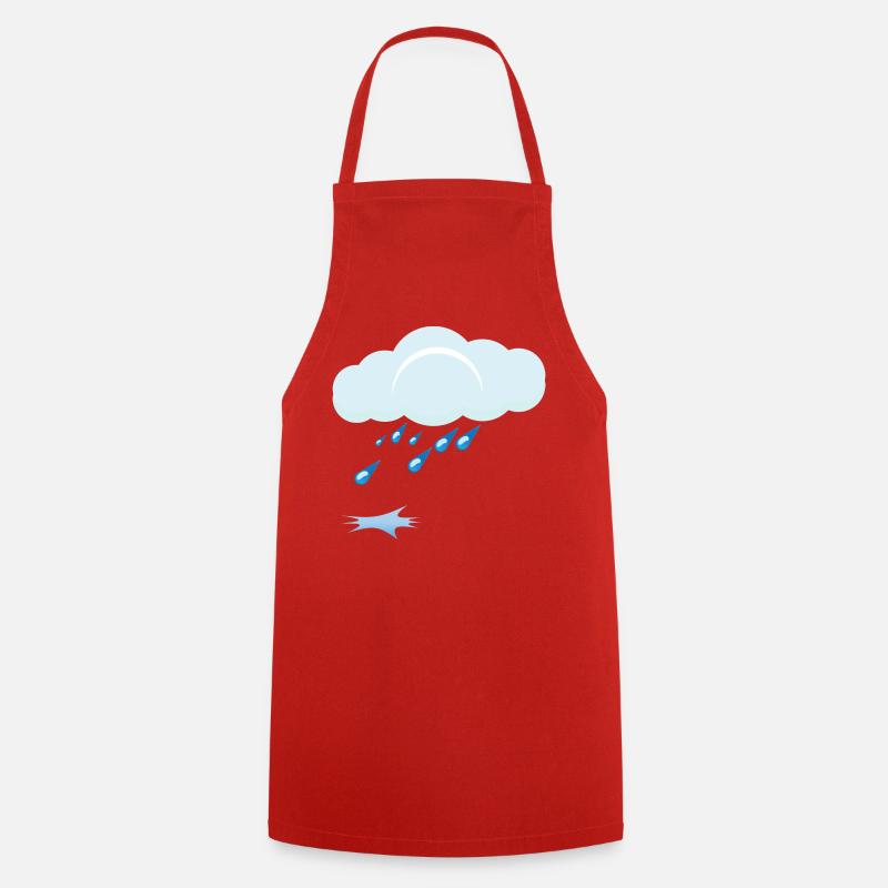 Rain - Cooking Apron - red