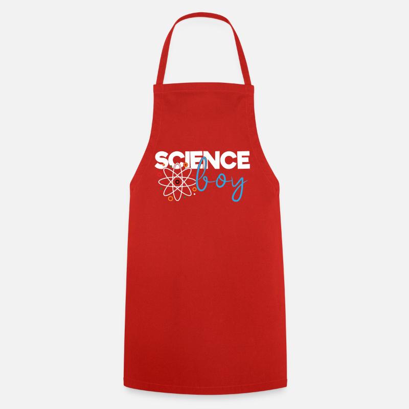Science Boy - Cooking Apron - red