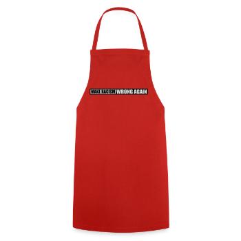 Rendre le racisme faux - Tablier de cuisine - rouge - Devant - AI Model Male 185 dark (185cm)