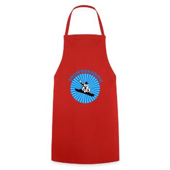 Snowboarding - Tablier de cuisine - rouge - Devant - AI Model Male 185 dark (185cm)