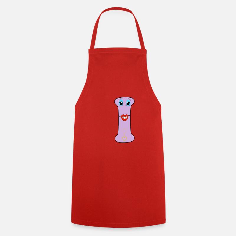 i - Cooking Apron - red