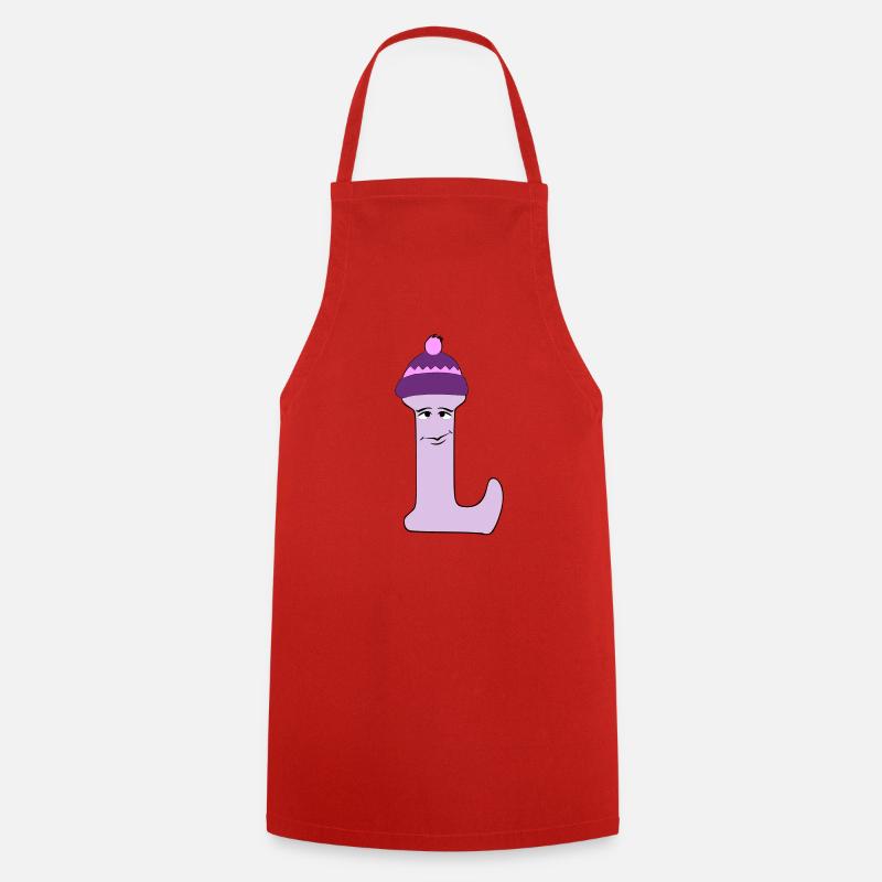 L - Cooking Apron - red