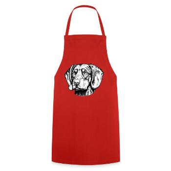 Brandelbracke Portrait - Cooking Apron - red - Front - AI Model Male 185 dark (185cm)