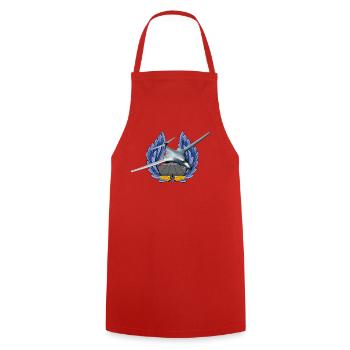 B-1B Lancer - Tablier de cuisine - rouge - Devant - AI Model Male 185 dark (185cm)