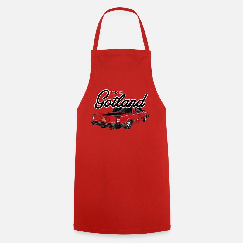 This is Gotland - Epa - Cooking Apron - red