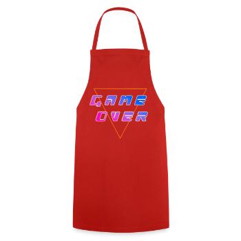 GameOver - Tablier de cuisine - rouge - Devant - AI Model Male 185 dark (185cm)