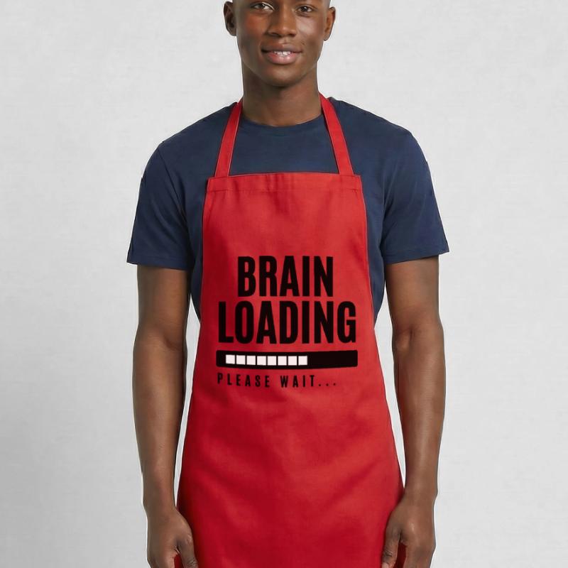 Brain Loading Please Wait Cooking Apron