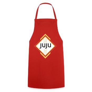 Juju - Cooking Apron - red - Front - AI Model Male 185 dark (185cm)