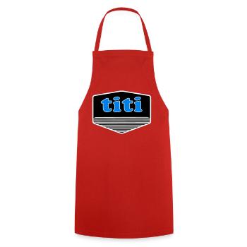 Titi - Tablier de cuisine - rouge - Devant - AI Model Male 185 dark (185cm)