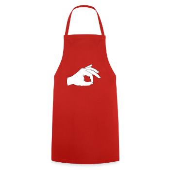 Jetez un coup d’œil à l’intérieur - Tablier de cuisine - rouge - Devant - AI Model Male 185 dark (185cm)